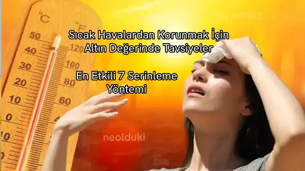 Sıcak Havalardan Korunma Yolları: En Etkili 7 Serinleme Yöntemi Sıcak Havalardan Korunma Yolları: En Etkili 7 Serinleme Yöntemi